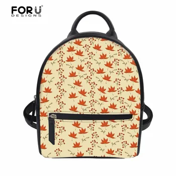 FORUDESIGNS Backpack Women Small PU Leather Women's Mochila 3D Maple Leaf Print Women's Casual Travel Bagpack Girls School Bag
FORUDESIGNS Backpack Women Small PU Leather Women's Mochila 3D Maple Leaf Print Women's Casual Travel Bagpack Girls School Bag