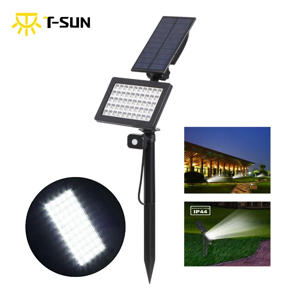 T-SUNRISE 50 LEDs Solar Outdoor Motion Sensor Powered Garden Lights IP44 Waterproof Lawn Lamp Landscape Spot solar Lights
T-SUNRISE 50 LEDs Solar Outdoor Motion Sensor Powered Garden Lights IP44 Waterproof Lawn Lamp Landscape Spot solar Lights
