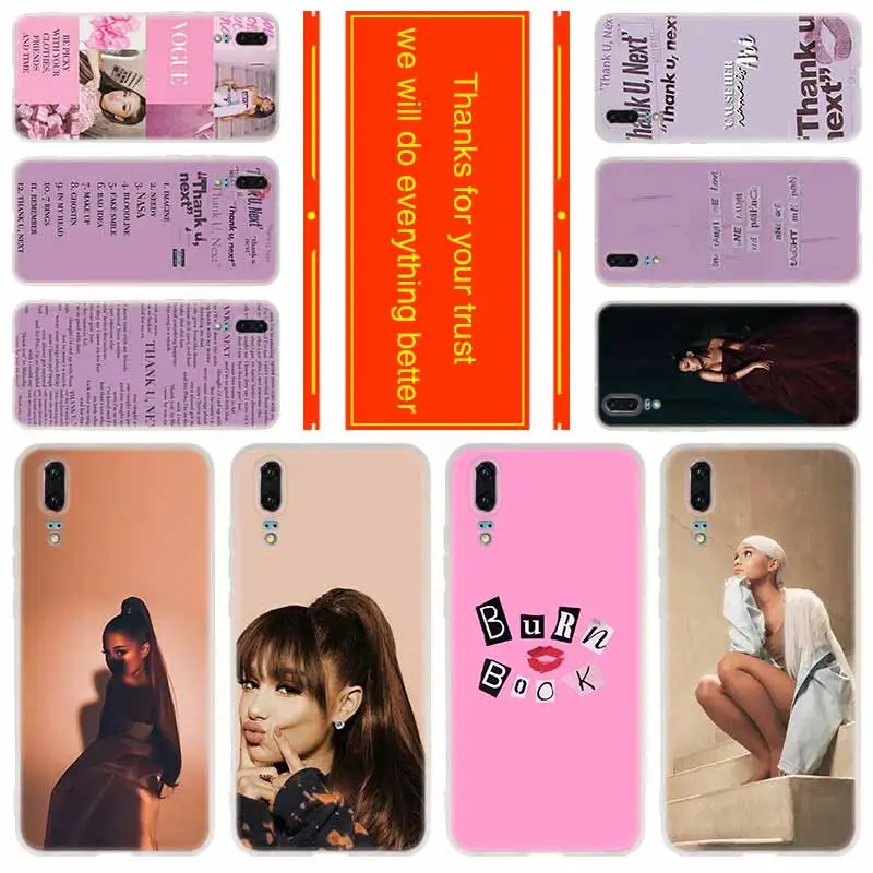 Phone for Huawei P30 Pro P20 Lite 2019 P10 Plus P9 P8 lite 2017 P Samrt p30 Cover Case Ariana Grande Thank U Next
Phone for Huawei P30 Pro P20 Lite 2019 P10 Plus P9 P8 lite 2017 P Samrt p30 Cover Case Ariana Grande Thank U Next
