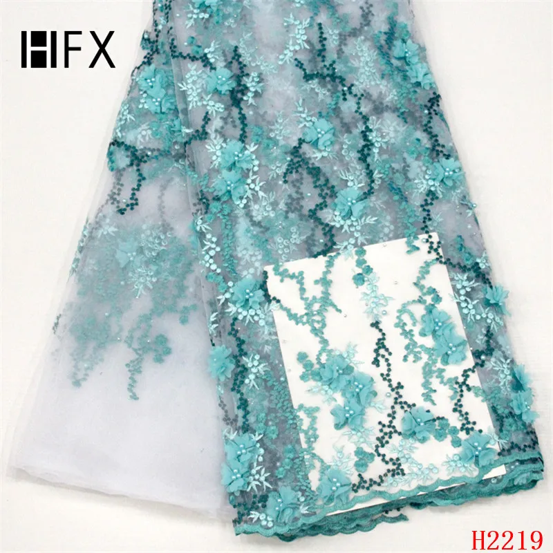 HFX 3d High Quality Lace Aqua Beaded Appliques African Tulle Embroidered French Fabric Net Lace Nigerian Lace Fabrics X2219
HFX 3d High Quality Lace Aqua Beaded Appliques African Tulle Embroidered French Fabric Net Lace Nigerian Lace Fabrics X2219
