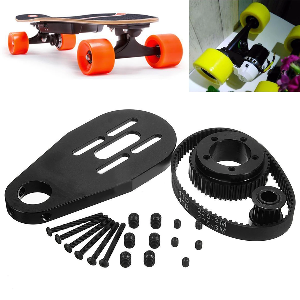 Stainless Steel Electric Skateboard Accessories Belt Kit Motor Pulleys Mount for 72/70mm Wheels
Stainless Steel Electric Skateboard Accessories Belt Kit Motor Pulleys Mount for 72/70mm Wheels