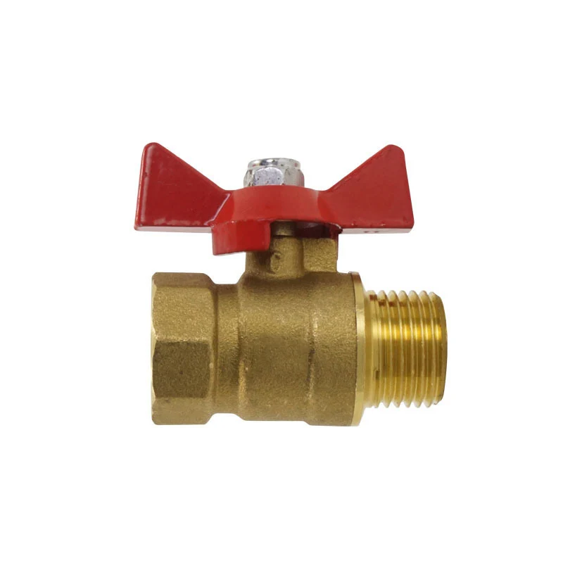 1/4" 3/8" 1/2" 3/4" BSP Female To Male Thread Two Way Brass Shut Off Ball Valve With Butterfly Handle For Fuel Gas Water Oil Air
1/4" 3/8" 1/2" 3/4" BSP Female To Male Thread Two Way Brass Shut Off Ball Valve With Butterfly Handle For Fuel Gas Water Oil Air
