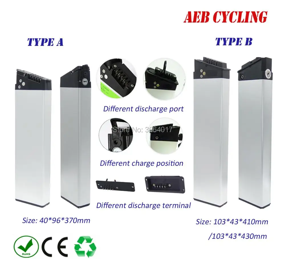 Clearance Free shipping folding ebike battery case 40 Pcs 18650 cells inner tube case for Lankeleisi/ZB folding ebike 7