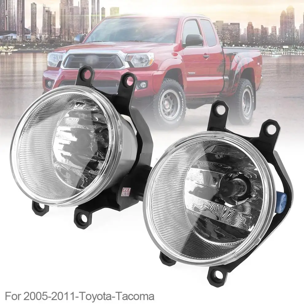 1 Pair Round Chrome Housing Clear Lens Car Fog Lamps Driver & Passenger Side Auto Fog light for Toyota Tacoma 2005-2011
1 Pair Round Chrome Housing Clear Lens Car Fog Lamps Driver & Passenger Side Auto Fog light for Toyota Tacoma 2005-2011