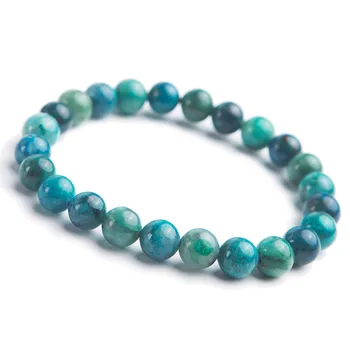 Genuine Green Natural Malachite Chrysocolla Gemstone Crystal Stretch Natural Stone Bracelet Green Round Bead Bracelet 8mm
Genuine Green Natural Malachite Chrysocolla Gemstone Crystal Stretch Natural Stone Bracelet Green Round Bead Bracelet 8mm