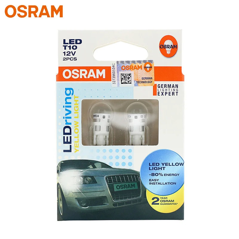 OSRAM LEDriving Standard LED Retrofit W5W T10 2880YE Amber Color Car Turn Signal Light Yellow Auto Bulb Interior Lamp (Twin)
OSRAM LEDriving Standard LED Retrofit W5W T10 2880YE Amber Color Car Turn Signal Light Yellow Auto Bulb Interior Lamp (Twin)