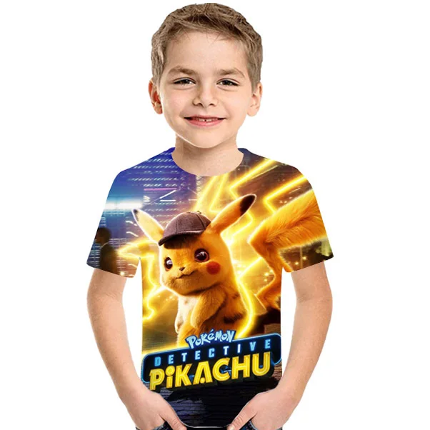 Pokemon Detective Pikachu 3D Printed Children Spider man Summer Short Sleeve T shirt 2019 NEW Streetwear kids T shirts
Pokemon Detective Pikachu 3D Printed Children Spider man Summer Short Sleeve T shirt 2019 NEW Streetwear kids T shirts