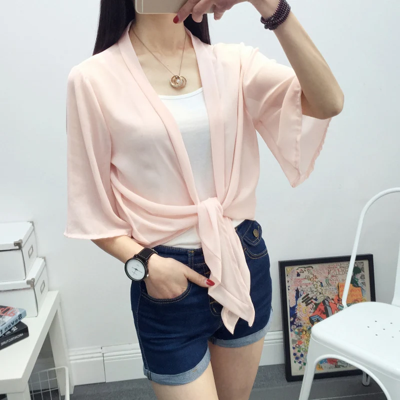 Chiffon Print Floral Cover Up Blouse 2018 Summer Sunscreen Cardigan Loose Casual Blusas Short Sleeve Open Stitch Shirt Tops Lady
Chiffon Print Floral Cover Up Blouse 2018 Summer Sunscreen Cardigan Loose Casual Blusas Short Sleeve Open Stitch Shirt Tops Lady