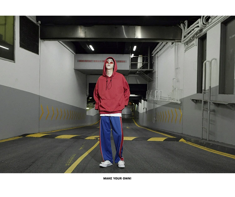 Swag Pullover Hoodies Mens Patchwork Oversized Sweatshirt Men (2)