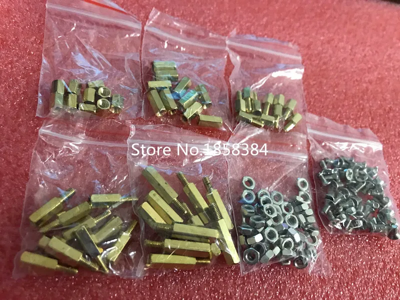 150Pcs/packs M3 3*6 Male Female Brass Standoff Spacer PCB Board Hex Screws Nut Assortment
150Pcs/packs M3 3*6 Male Female Brass Standoff Spacer PCB Board Hex Screws Nut Assortment