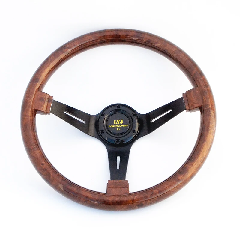 350mm Diameter LYJ Wood Look Steering Wheel Universal Deep Dish ABS Car Steering Wheel
350mm Diameter LYJ Wood Look Steering Wheel Universal Deep Dish ABS Car Steering Wheel