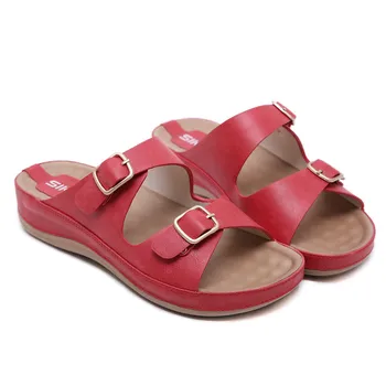 B2-7 Size 36-42 Women Soft Leather Slippers Female Buckle Decoration Slides Woman High Quality Shoes Ladies Colors Leisure Shoe
B2-7 Size 36-42 Women Soft Leather Slippers Female Buckle Decoration Slides Woman High Quality Shoes Ladies Colors Leisure Shoe