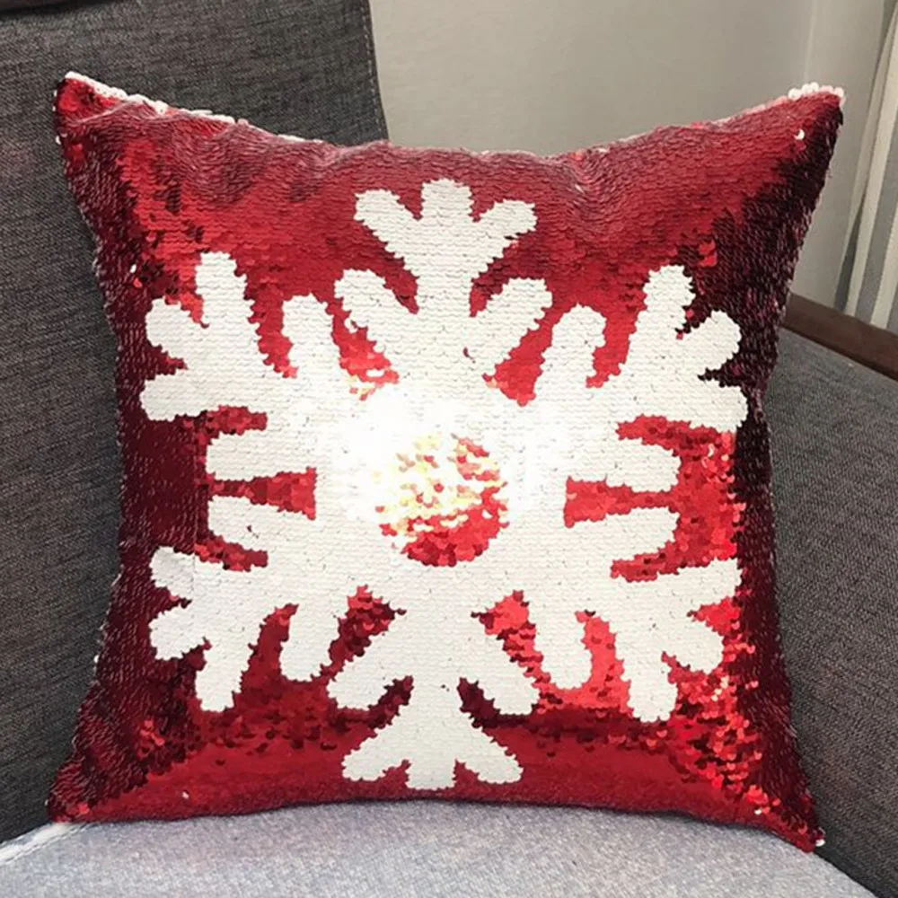 45x45cm Merry Christmas Pillow Cover Reversible Flip Sequins Throw Pillow Case Sofa Car Soft Cushion Cover Home Decor Pillowcase
45x45cm Merry Christmas Pillow Cover Reversible Flip Sequins Throw Pillow Case Sofa Car Soft Cushion Cover Home Decor Pillowcase