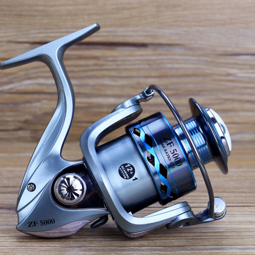 Fishing Reel Pesca Hot Wheels Spinning Fish Reel High Gear Ratio 5.5:1 2000-7000 Series 12+1Ball Bearing molinete para pesca
Fishing Reel Pesca Hot Wheels Spinning Fish Reel High Gear Ratio 5.5:1 2000-7000 Series 12+1Ball Bearing molinete para pesca