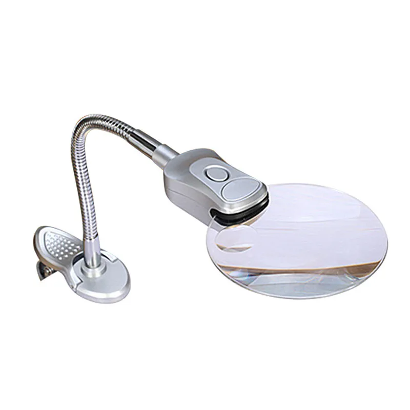 Xinxiang Glasses Magnifier 2x 6x Table Magnifier 90mm 2 LED Lamp Magnifier Clip-on Desk Table Magnifying Glass Loup
Xinxiang Glasses Magnifier 2x 6x Table Magnifier 90mm 2 LED Lamp Magnifier Clip-on Desk Table Magnifying Glass Loup