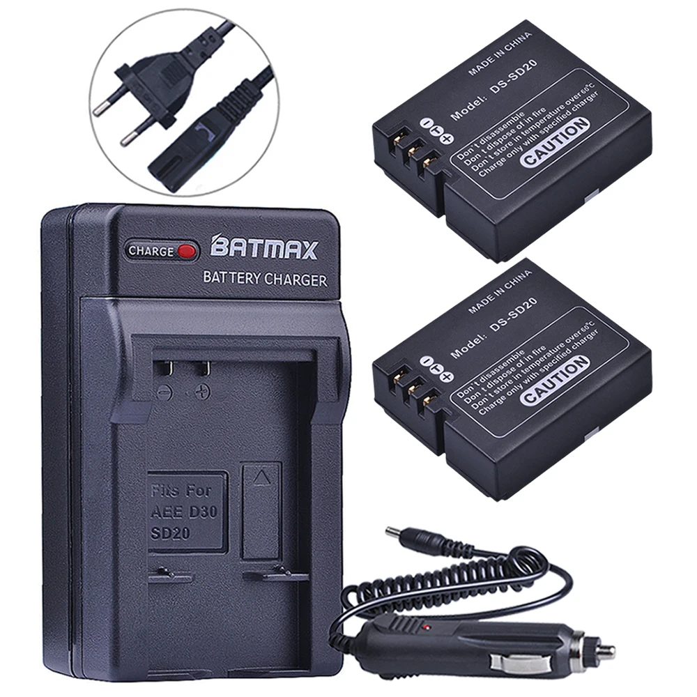 2PCS DS-SD20 SD20 Battery+Digital Charger for AEE SD18 SD19 SD20 SD22 SD23 ROLLEI 3S 4S 5S 95287 ActionPro SD20F WiFe Hama Star
2PCS DS-SD20 SD20 Battery+Digital Charger for AEE SD18 SD19 SD20 SD22 SD23 ROLLEI 3S 4S 5S 95287 ActionPro SD20F WiFe Hama Star