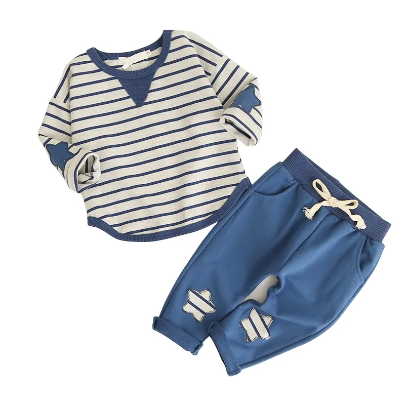 Boys Clothing Sets 2017 Fashion Style Kids Clothing Sets Long Sleeve Striped T-shirt+Pants 2Pc for Children Clothing
Boys Clothing Sets 2017 Fashion Style Kids Clothing Sets Long Sleeve Striped T-shirt+Pants 2Pc for Children Clothing