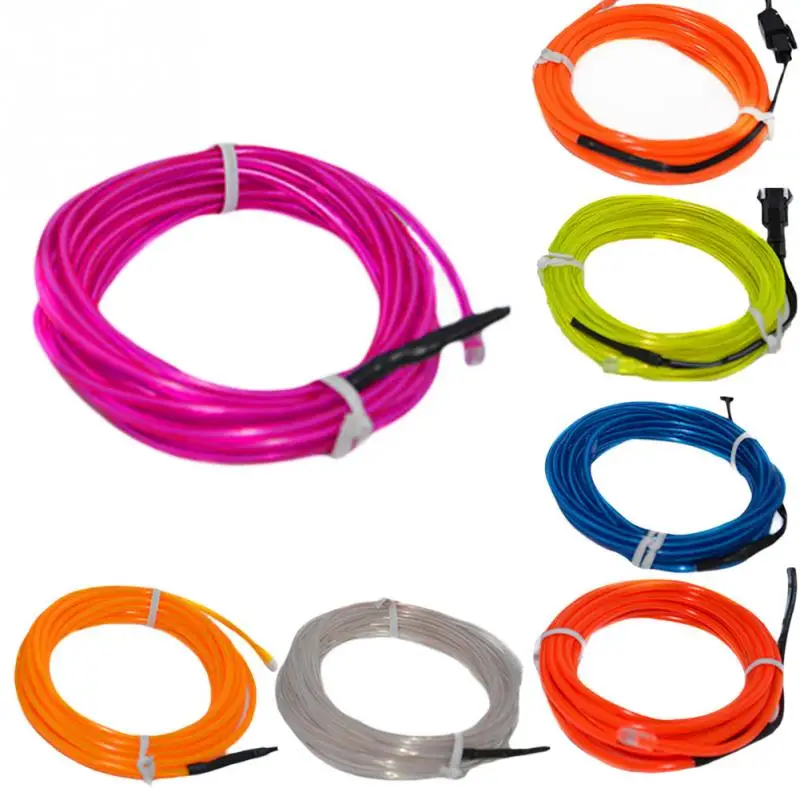 1M 2M 3M 5M Colorful Ultra Bright Props Neon Glowing Light Flexible EL Wire + One Battery DC3V Box Units, Use For Car Decoration
1M 2M 3M 5M Colorful Ultra Bright Props Neon Glowing Light Flexible EL Wire + One Battery DC3V Box Units, Use For Car Decoration