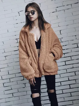 Plus size S-3XL Women Winter Warm faux fur coat Long Sleeve Outwear Lady Short Style Jacket Brand Clothing 2017 turn down collar
Plus size S-3XL Women Winter Warm faux fur coat Long Sleeve Outwear Lady Short Style Jacket Brand Clothing 2017 turn down collar