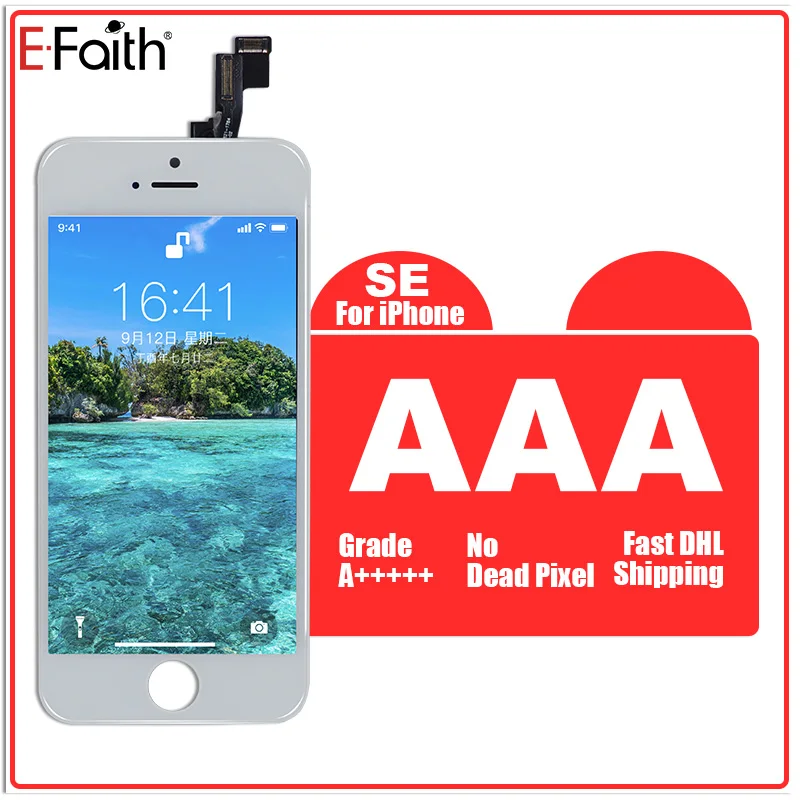 E-Faith 5PCS/lot AAA LCD For iPhone SE Screen Display for iPhone SE 5SE with Touch Screen Digitizer Assembly Black and White
E-Faith 5PCS/lot AAA LCD For iPhone SE Screen Display for iPhone SE 5SE with Touch Screen Digitizer Assembly Black and White