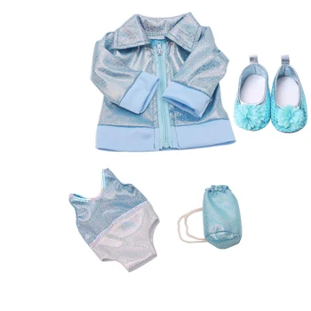 18 inch Girls doll clothes Sportswear tuxedo casual suit with shoes American born swimsuit Baby toys fit 43 cm baby dolls c35
18 inch Girls doll clothes Sportswear tuxedo casual suit with shoes American born swimsuit Baby toys fit 43 cm baby dolls c35