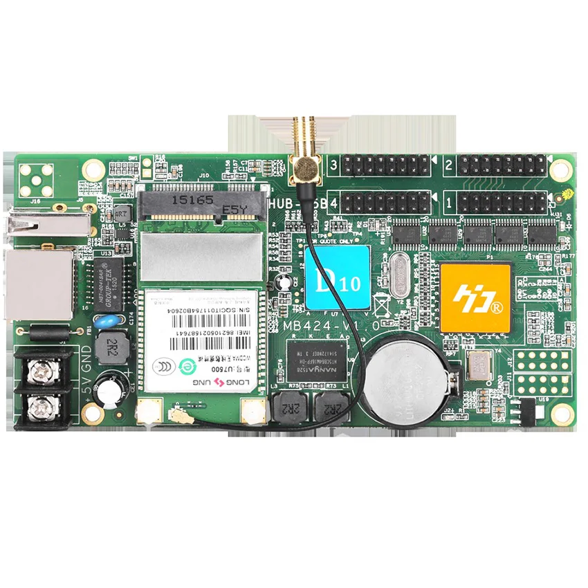 Asynchronous HD-D10 4*HUB75 data interface RGB full color led display WIFI USB control card,Small size screen control card
Asynchronous HD-D10 4*HUB75 data interface RGB full color led display WIFI USB control card,Small size screen control card