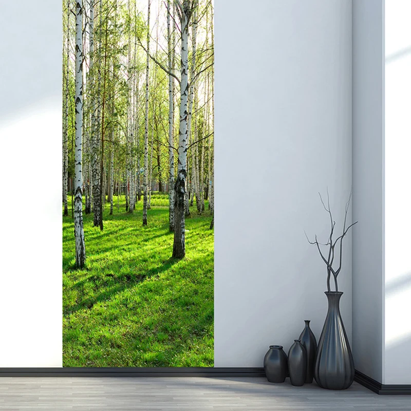 2 Pieces/Set Creative DIY 3D Wall Door Stickers Modern Birch Forest Wallpaper Living Room Bedroom Home Decor Decal Vinyl Murals
2 Pieces/Set Creative DIY 3D Wall Door Stickers Modern Birch Forest Wallpaper Living Room Bedroom Home Decor Decal Vinyl Murals