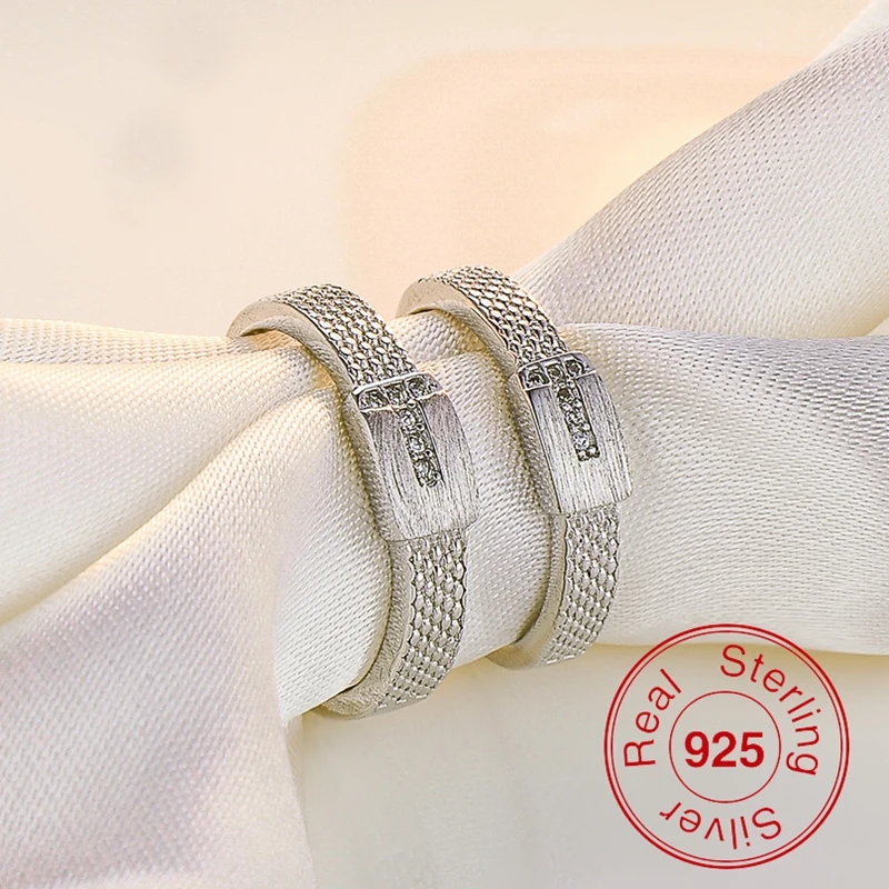 50% off 925 Sterling Silver Rings for Men and Women Wedding Band Lovers' Fashion Crystal Couple Ring Anel de Prata Zircon
50% off 925 Sterling Silver Rings for Men and Women Wedding Band Lovers' Fashion Crystal Couple Ring Anel de Prata Zircon