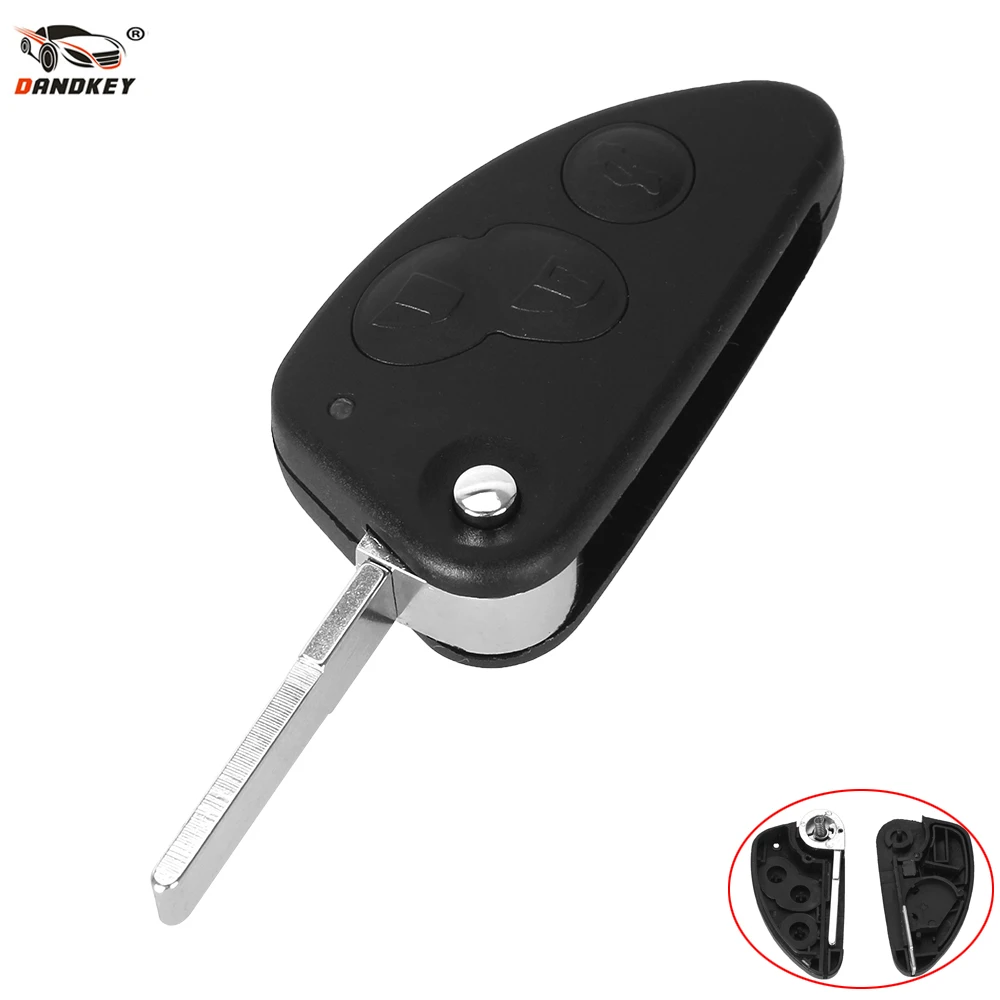 DANDKEY REPLACEMENT 3 BUTTON REMOTE FLIP KEY CASE FOB For ALFA Romeo 147 156 166 GT Replacement Shell Housing
DANDKEY REPLACEMENT 3 BUTTON REMOTE FLIP KEY CASE FOB For ALFA Romeo 147 156 166 GT Replacement Shell Housing