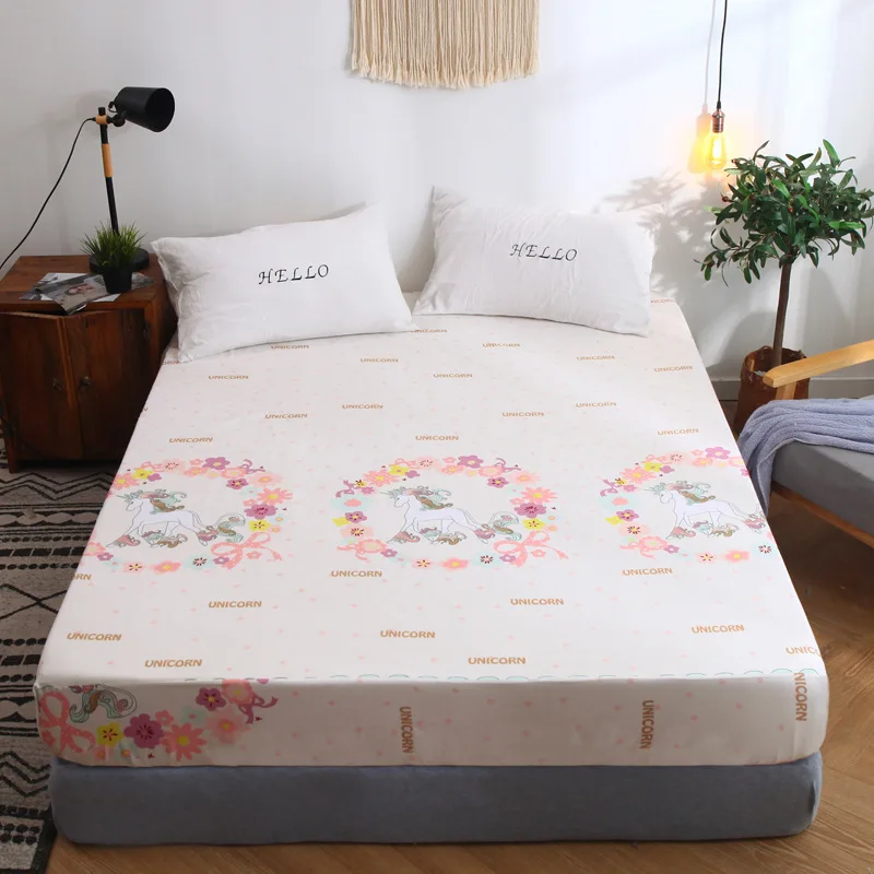 New Bed Mattress Cover with Elastic bed cover bedspread cotton flat sheet unicorn bedding Home Textile Twin Full Queen King Size
New Bed Mattress Cover with Elastic bed cover bedspread cotton flat sheet unicorn bedding Home Textile Twin Full Queen King Size