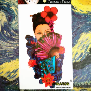 SHNAPIGN Japanese Geisha Temporary Tattoo Body Art, 12*20cm Flash Tattoo Stickers,Waterproof Fake Tatoo Henna Tatto Wall Sticker
SHNAPIGN Japanese Geisha Temporary Tattoo Body Art, 12*20cm Flash Tattoo Stickers,Waterproof Fake Tatoo Henna Tatto Wall Sticker