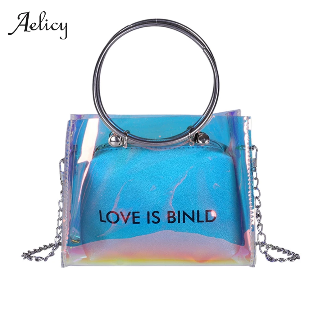Aelicy Women Transparent Laser Jelly Crossbody Shoulder Bag Messenger Bag Square Clutch Coin Bag Travel Pouch Ladies Makeup Bag
Aelicy Women Transparent Laser Jelly Crossbody Shoulder Bag Messenger Bag Square Clutch Coin Bag Travel Pouch Ladies Makeup Bag