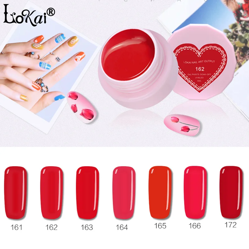 2018 Lokai 6ml UV Gel Nail Polish UV LED Nail Gel Red-Color Item Professional Fingernail Polish Lacquer Gelpolish Varnish
2018 Lokai 6ml UV Gel Nail Polish UV LED Nail Gel Red-Color Item Professional Fingernail Polish Lacquer Gelpolish Varnish