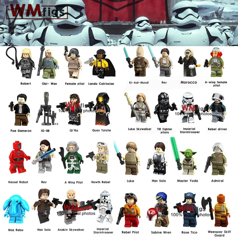 IG-88 Han Solo Yoda Rey Pilot Kessel Robot Luke Skywalker Rebel Fighter Building Blocks Gifts Toys
IG-88 Han Solo Yoda Rey Pilot Kessel Robot Luke Skywalker Rebel Fighter Building Blocks Gifts Toys