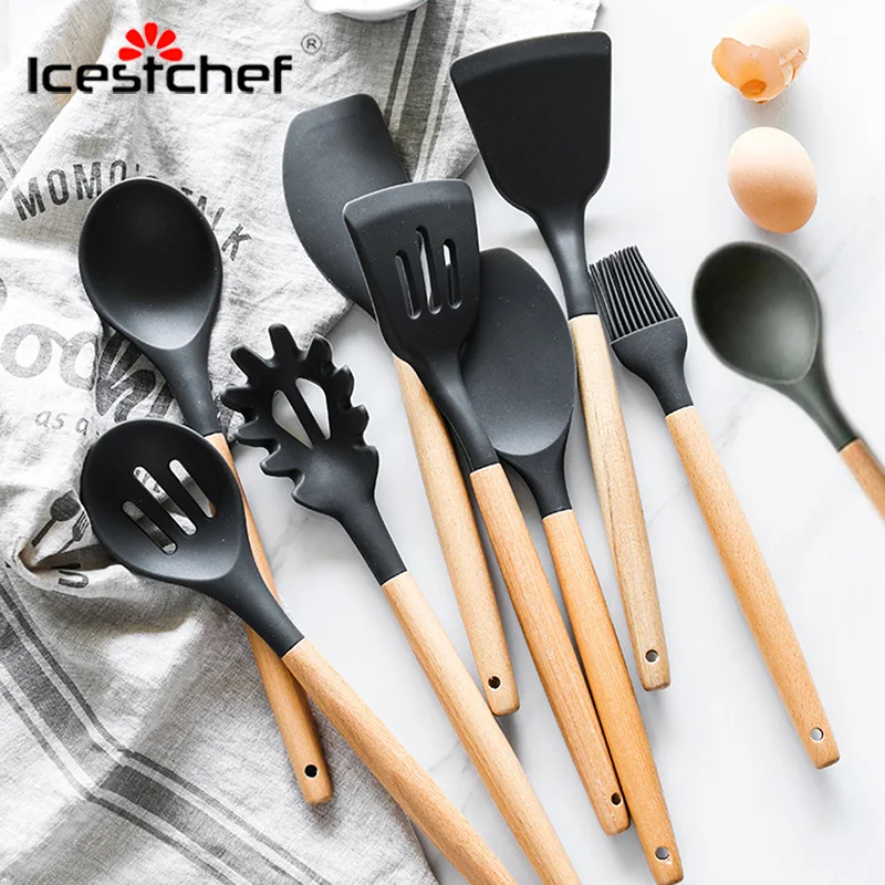 ICESTCHEF 1Pcs Silicone Turners Butter Cake Spatula Mixing Batter Scraper Noodle Soup Shovel Baking Kitchen Tools
ICESTCHEF 1Pcs Silicone Turners Butter Cake Spatula Mixing Batter Scraper Noodle Soup Shovel Baking Kitchen Tools
