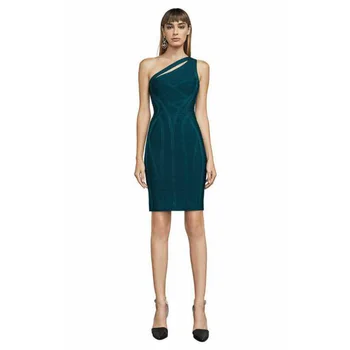 Fashion Green Bodycon Bandage Dress 2018 New Arrival Women Elegant One Shoulder Cut Out Solid Sexy Evening Party Dresses Vestido 
Fashion Green Bodycon Bandage Dress 2018 New Arrival Women Elegant One Shoulder Cut Out Solid Sexy Evening Party Dresses Vestido