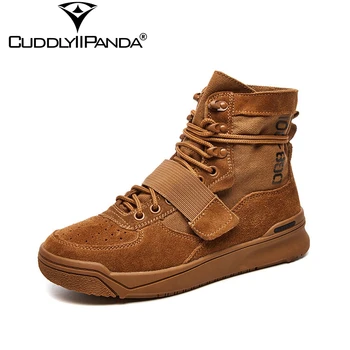 CuddlyIIPanda 2019 New Hip-hop Sneakers Hook&Loop Fashion Boots Natural Leather Women Motorcycle Boots Vintage Belt Canvas Shoes
CuddlyIIPanda 2019 New Hip-hop Sneakers Hook&Loop Fashion Boots Natural Leather Women Motorcycle Boots Vintage Belt Canvas Shoes