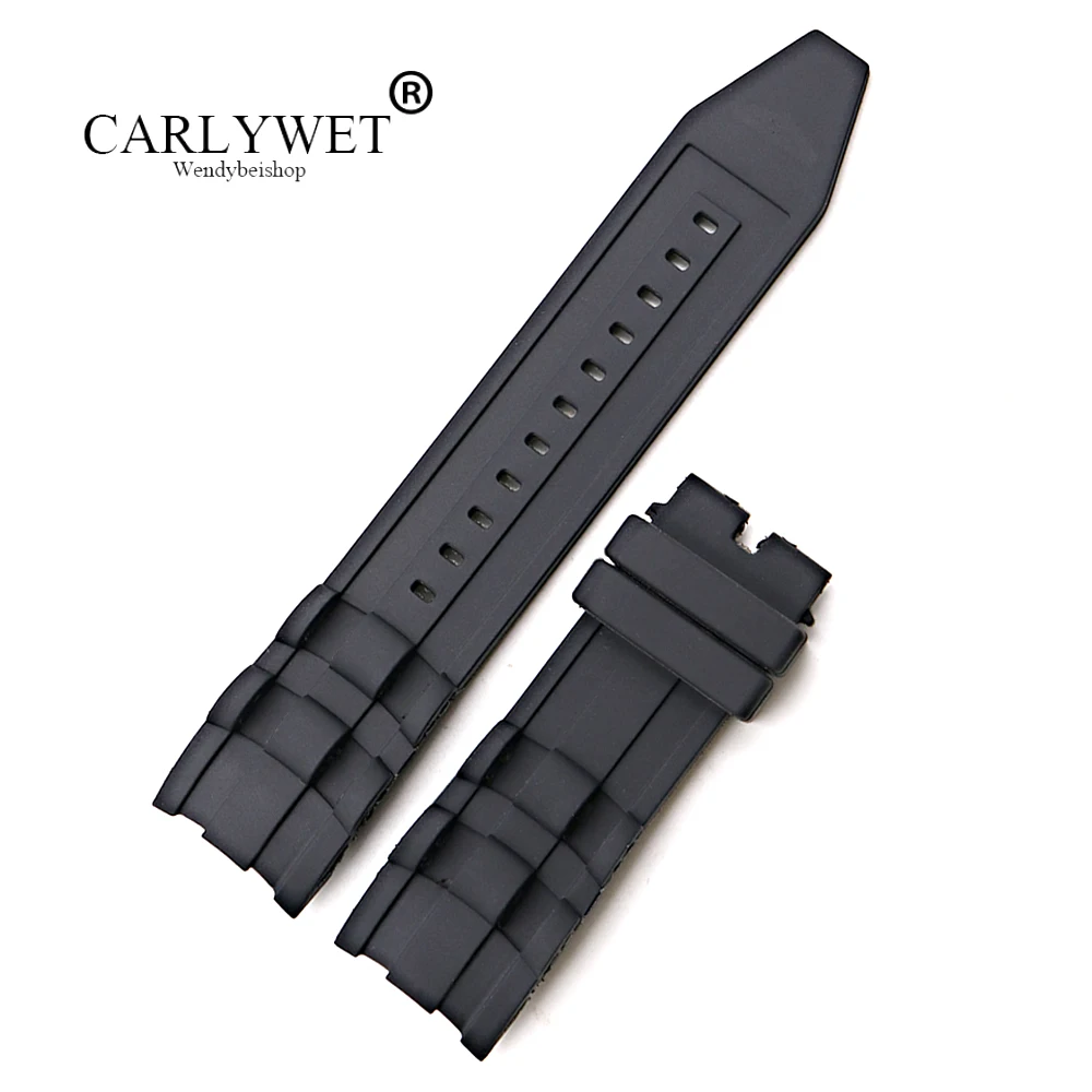 CARLYWET 26mm Wholesale Black Waterproof High Quality Silicone Rubber Replacement Watch Band Belt Strap For Invicta
CARLYWET 26mm Wholesale Black Waterproof High Quality Silicone Rubber Replacement Watch Band Belt Strap For Invicta