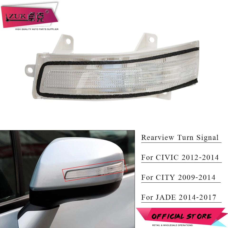 ZUK Left Right Rearview Mirror Turn Light For CIVIC 2012 2013 2014 CITY 2009-2014 GM2 GM3 JADE 2014-2017 LED Turn Signal Lamp
ZUK Left Right Rearview Mirror Turn Light For CIVIC 2012 2013 2014 CITY 2009-2014 GM2 GM3 JADE 2014-2017 LED Turn Signal Lamp