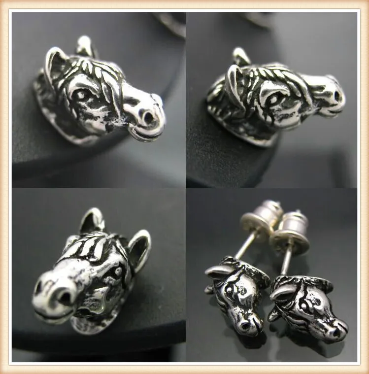 New Vintage Hippie Horse Stud Earring Antique Silver/Bronze/Gun Black Color Earrings For Women Men
New Vintage Hippie Horse Stud Earring Antique Silver/Bronze/Gun Black Color Earrings For Women Men