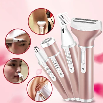 4in1 New Rechargeable Shaver Epilator Ear Nose Eyebrow Trimmer Electric Hair Removal Armpit Leg Bikini Underarm Machine Tools
4in1 New Rechargeable Shaver Epilator Ear Nose Eyebrow Trimmer Electric Hair Removal Armpit Leg Bikini Underarm Machine Tools