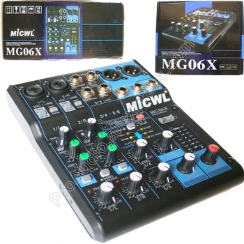 High Quality Audio Sound Mixing console MG6 6 Channel Input Small Mixer Effects LN for Stage DJ
High Quality Audio Sound Mixing console MG6 6 Channel Input Small Mixer Effects LN for Stage DJ