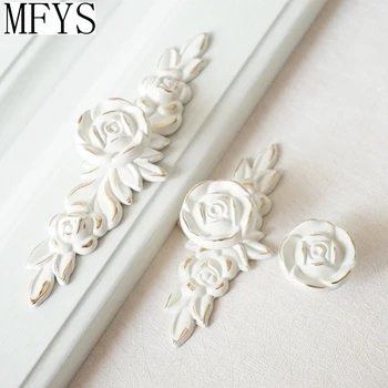 Shabby Chic Dresser Drawer Knobs Pulls Handles Creamy White Gold Rose / Flower Kitchen Cabinet Knobs Ornate Knob Hardware
Shabby Chic Dresser Drawer Knobs Pulls Handles Creamy White Gold Rose / Flower Kitchen Cabinet Knobs Ornate Knob Hardware