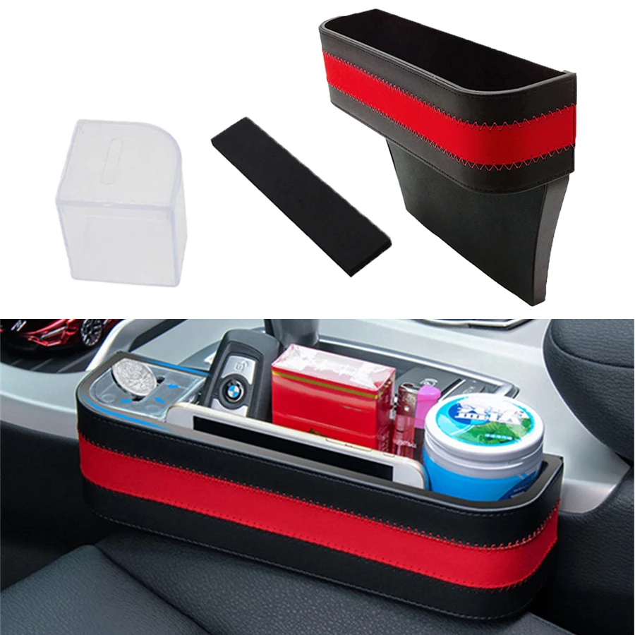 1PC Black PU Leather+ABS Car Armrest Storage Organizer Between Front Seats Car Seat Gap Filler for Stuff Cellphone Coin
1PC Black PU Leather+ABS Car Armrest Storage Organizer Between Front Seats Car Seat Gap Filler for Stuff Cellphone Coin