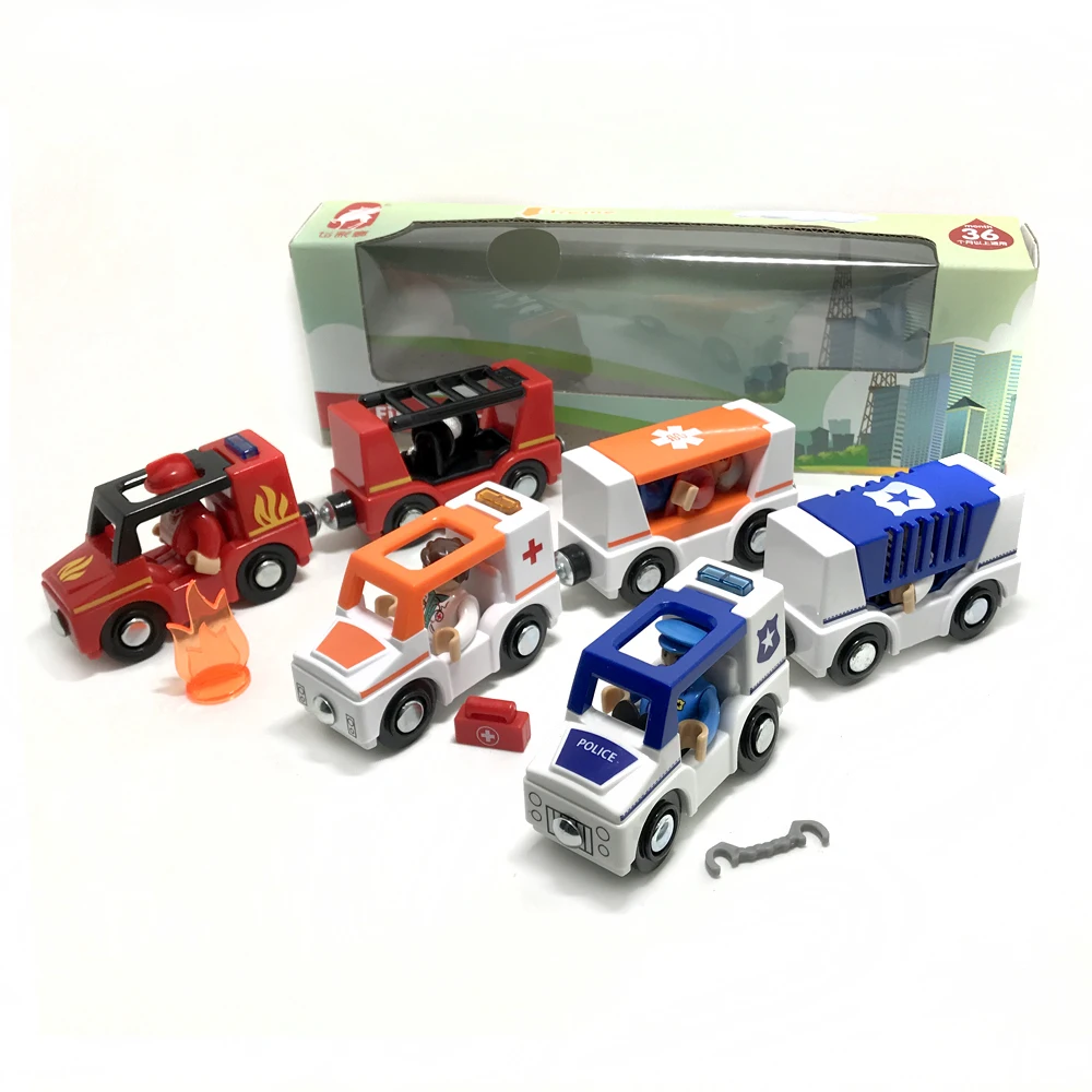 Magnetic train car ambulance police car car fire truck sound and light compatible toy car wood track children's scene game toy
Magnetic train car ambulance police car car fire truck sound and light compatible toy car wood track children's scene game toy