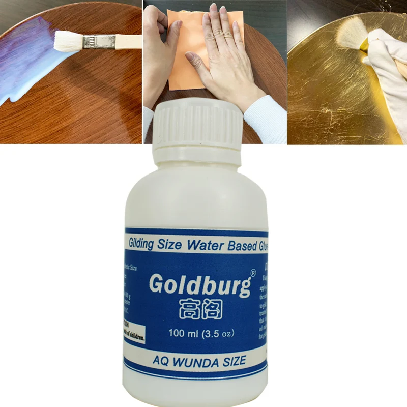 Gilding Adhesive gold leaf foil - 100ml Water based environmental glue apply to all leaves foil good viscosity
Gilding Adhesive gold leaf foil - 100ml Water based environmental glue apply to all leaves foil good viscosity