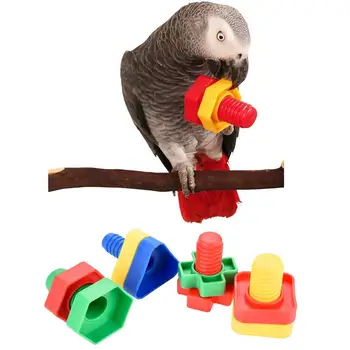 2pcs Parrot Toy Bite Screw Toy for Conure Parakeet Cockatiel Cockatoo Love Birds, Green Cheek, Training Toys Swing Cage Decor
2pcs Parrot Toy Bite Screw Toy for Conure Parakeet Cockatiel Cockatoo Love Birds, Green Cheek, Training Toys Swing Cage Decor