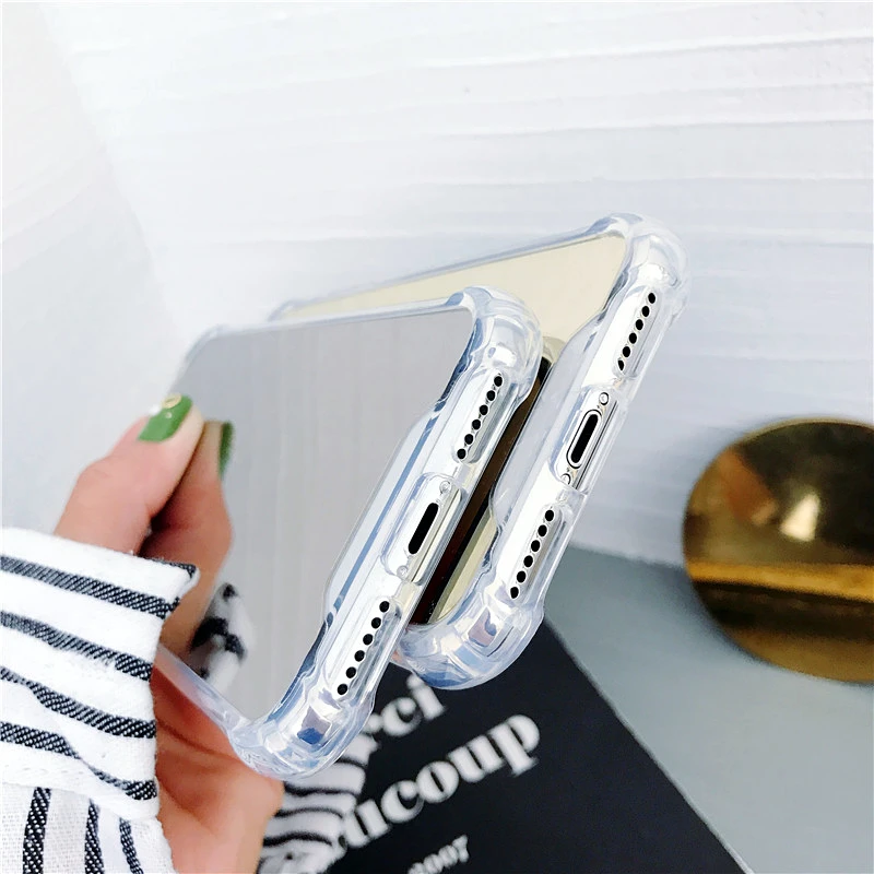 Mirror Phone Case for iPhone 7 8 Plus TPU Back Protect Case for iPhone X Xr Xs Max 6 S 8 Plus Cover Reflect Girly Cute Case Capa Mirror Phone Case for iPhone 7 8 Plus TPU Back Protect Case for iPhone X Xr Xs Max 6 S 8 Plus Cover Reflect Girly Cute Case Capa