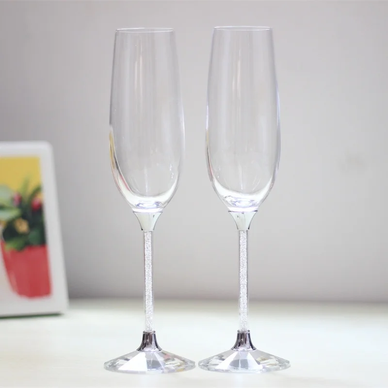 Image 2015 new design lead free clear crystal 250ml drinking glass wine glass wine glasses