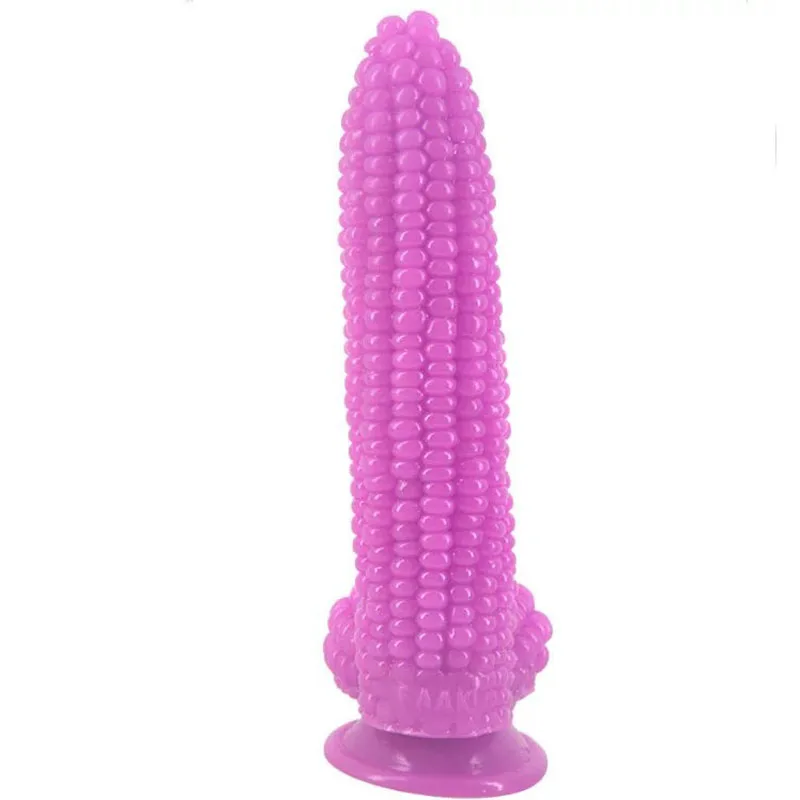 Artificial Corn Plant Solid Dildo Sex Toys For Man Insert Anal Plug Corn Surface Big Dildo Penis Suction Cup Erotic Shop